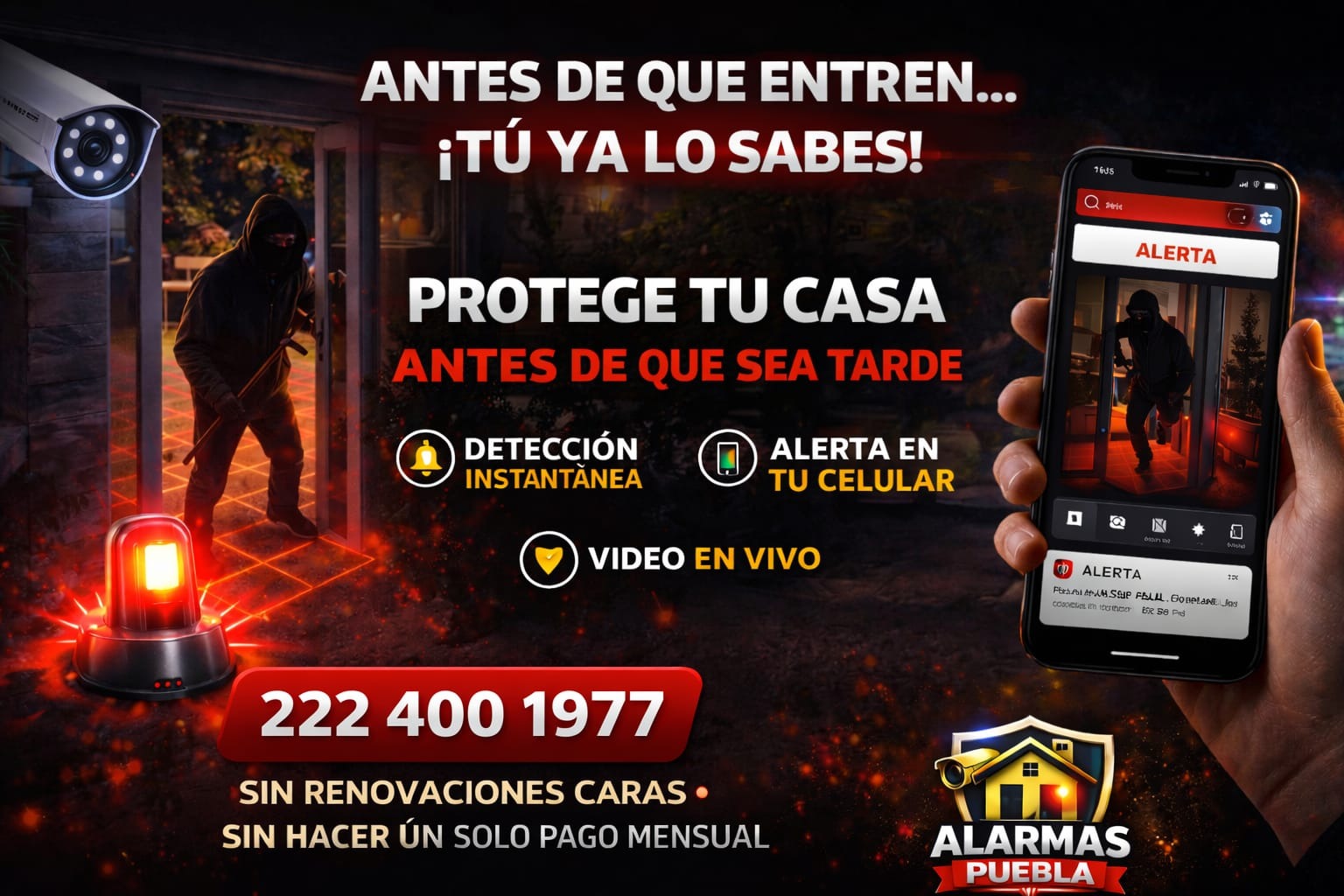Vehículos de seguridad Alarmas Puebla Pro